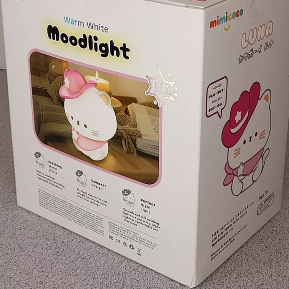 Mimicoco Cowboy Luna Moodlight-Limited Edition Warm Light Nightlight NIB - Picture 4 of 7